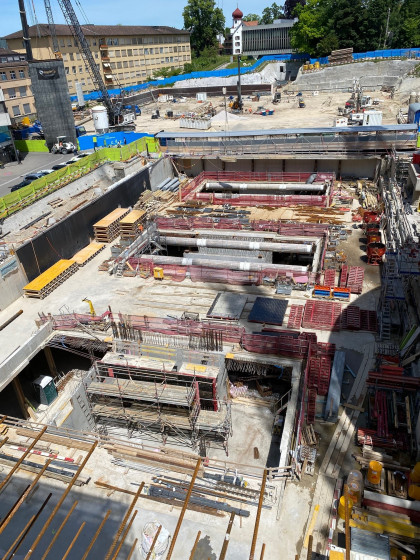 Blick auf die Baustelle 2 KSSG
